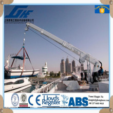 wire rope hoisting fixed telescopic boom marine ship deck crane